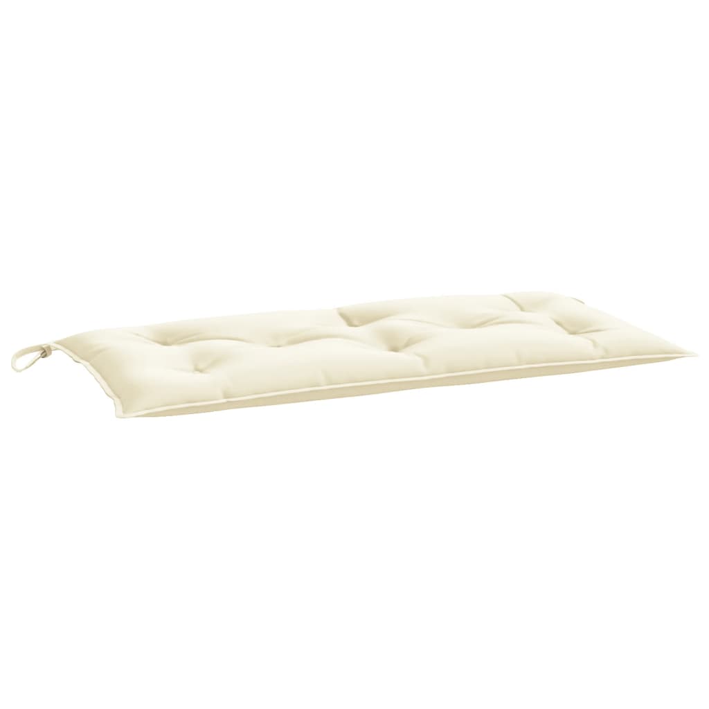 Cuscino per Panca da Giardino Crema 100x50x7 cm Tessuto Oxford