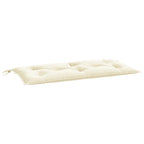 Cuscino per Panca da Giardino Crema 100x50x7 cm Tessuto Oxford