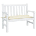 Cuscino per Panca da Giardino Crema 100x50x7 cm Tessuto Oxford