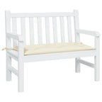 Cuscino per Panca da Giardino Crema 100x50x7 cm Tessuto Oxford