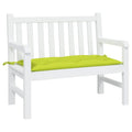 Cuscino per Panca Verde Brillante 100x50x7 cm in Tessuto Oxford