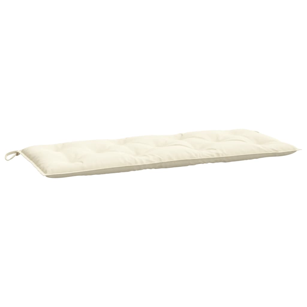 Cuscino per Panca da Giardino Crema 120x50x7 cm Tessuto Oxford