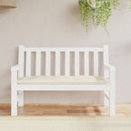 Cuscino per Panca da Giardino Crema 120x50x7 cm Tessuto Oxford