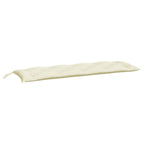 Cuscino per Panca Crema 150x50x7 cm in Tessuto Oxford