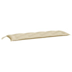 Cuscino per Panca Beige 150x50x7 cm in Tessuto Oxford