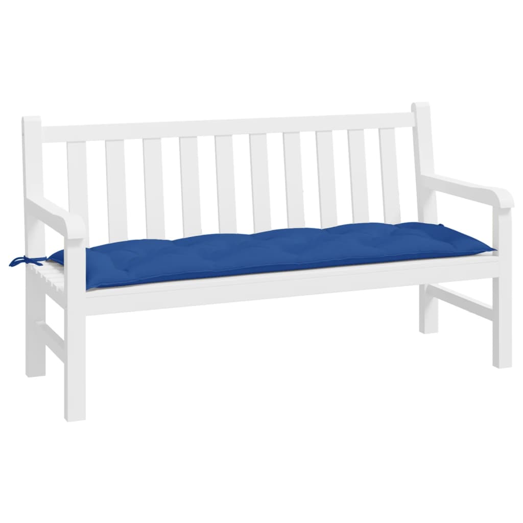 Cuscino per Panca Giardino Blu Reale 150x50x7 cm Tessuto Oxford
