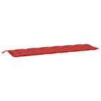 Cuscino per Panca Rosso 200x50x7 cm in Tessuto Oxford