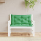 Cuscini Panca da Giardino 2pz Verdi 100x50x7cm Tessuto Oxford