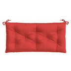 Cuscini per Panca 2 pz Rossi 100x50x7cm in Tessuto Oxford