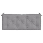 Cuscini Panca da Giardino 2pz Grigi 120x50x7 cm Tessuto Oxford