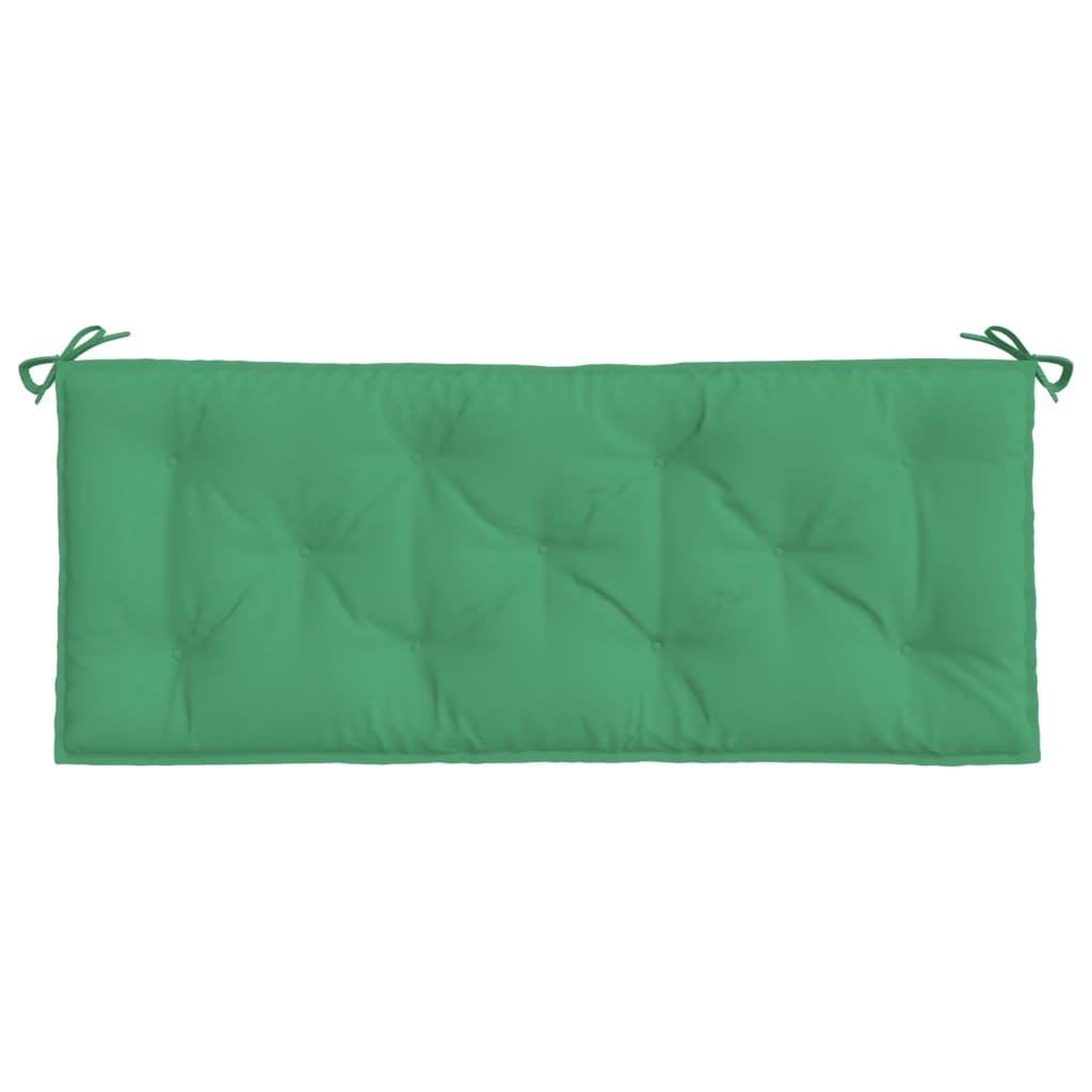 Cuscini Panca da Giardino 2pz Verdi 120x50x7 cm Tessuto Oxford