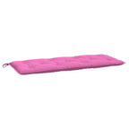 Cuscini per Panca da Giardino 2 pz Rosa 120x50x7 cm in Tessuto