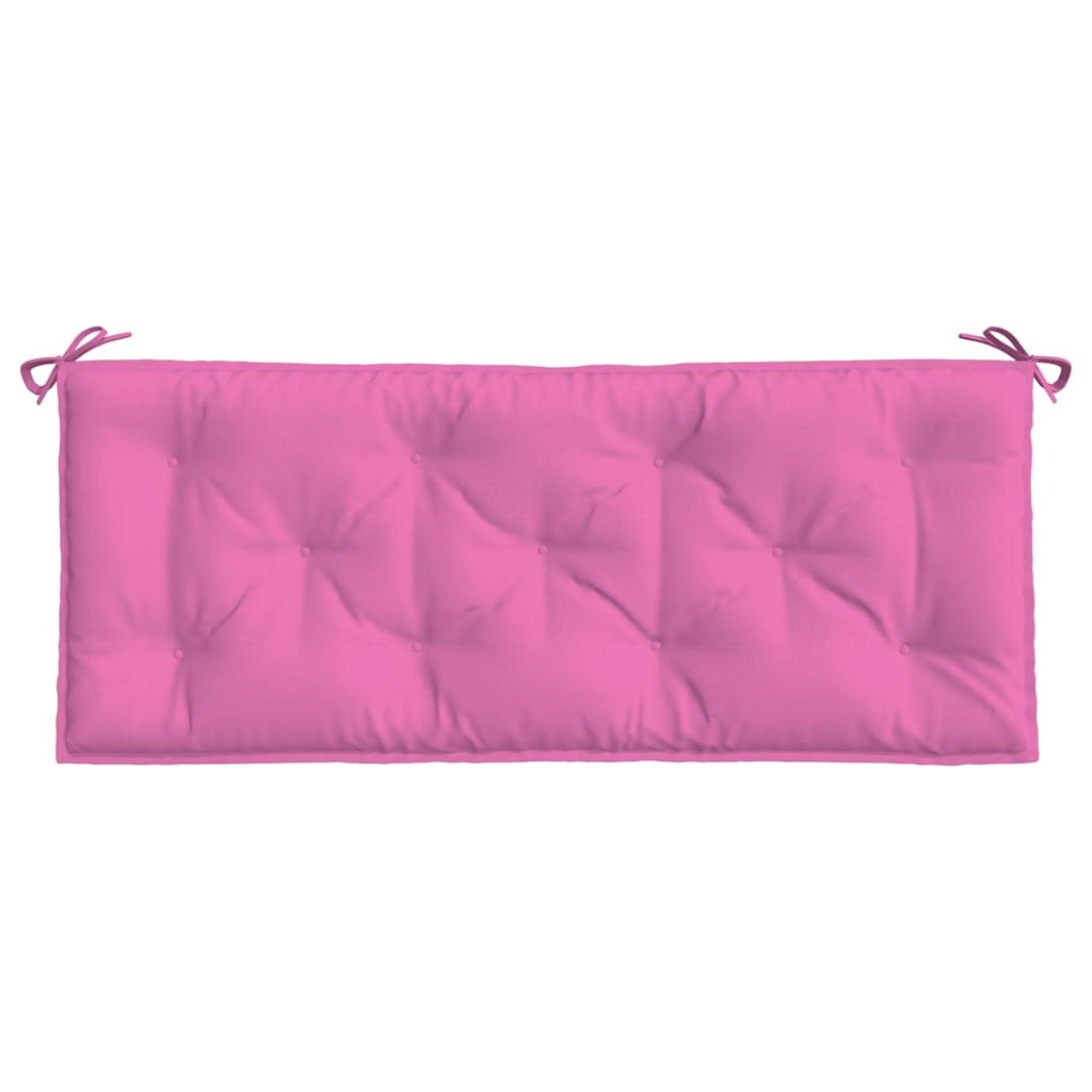 Cuscini per Panca da Giardino 2 pz Rosa 120x50x7 cm in Tessuto