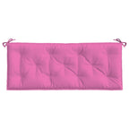 Cuscini per Panca da Giardino 2 pz Rosa 120x50x7 cm in Tessuto