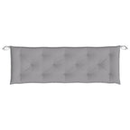 Cuscini per Panca 2 pz Grigi 150x50x7 cm in Tessuto Oxford
