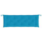 Cuscini per Panca 2 pz Azzurri 150x50x7 cm in Tessuto Oxford