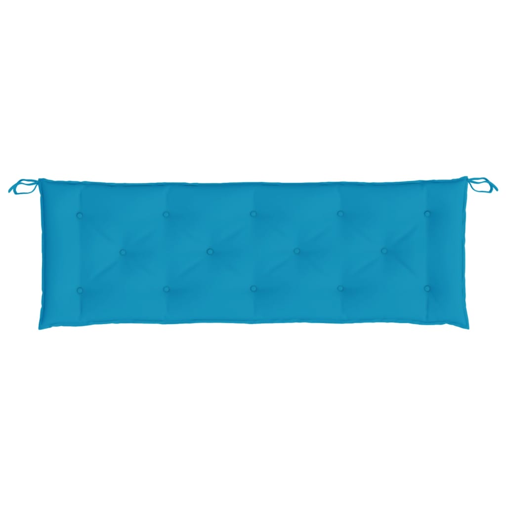 Cuscini per Panca 2 pz Azzurri 150x50x7 cm in Tessuto Oxford