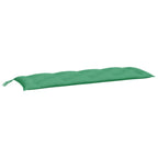 Cuscini per Panca 2 pz Verdi 150x50x7 cm in Tessuto Oxford