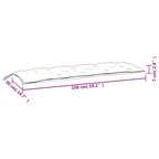 Cuscini per Panca 2 pz Verdi 150x50x7 cm in Tessuto Oxford