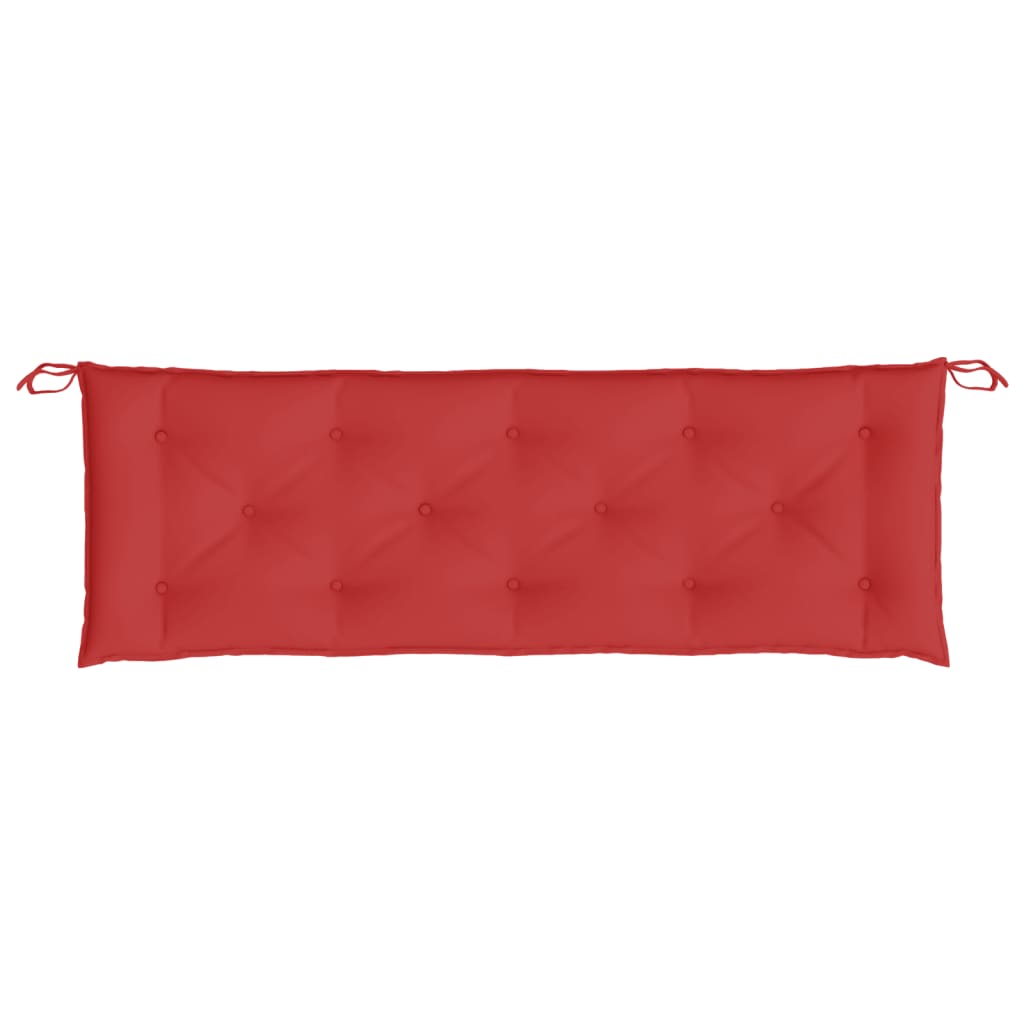 Cuscini per Panca 2 pz Rossi 150x50x7 cm in Tessuto Oxford
