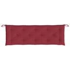 Cuscini per Panca 2 pz Rosso Vino 150x50x7 cm in Tessuto Oxford