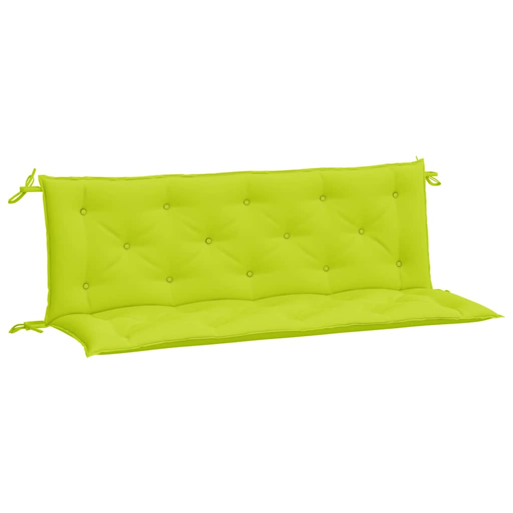 Cuscini per Panca 2 pz Verde Brillante 150x50x7 cm Tessuto Oxford