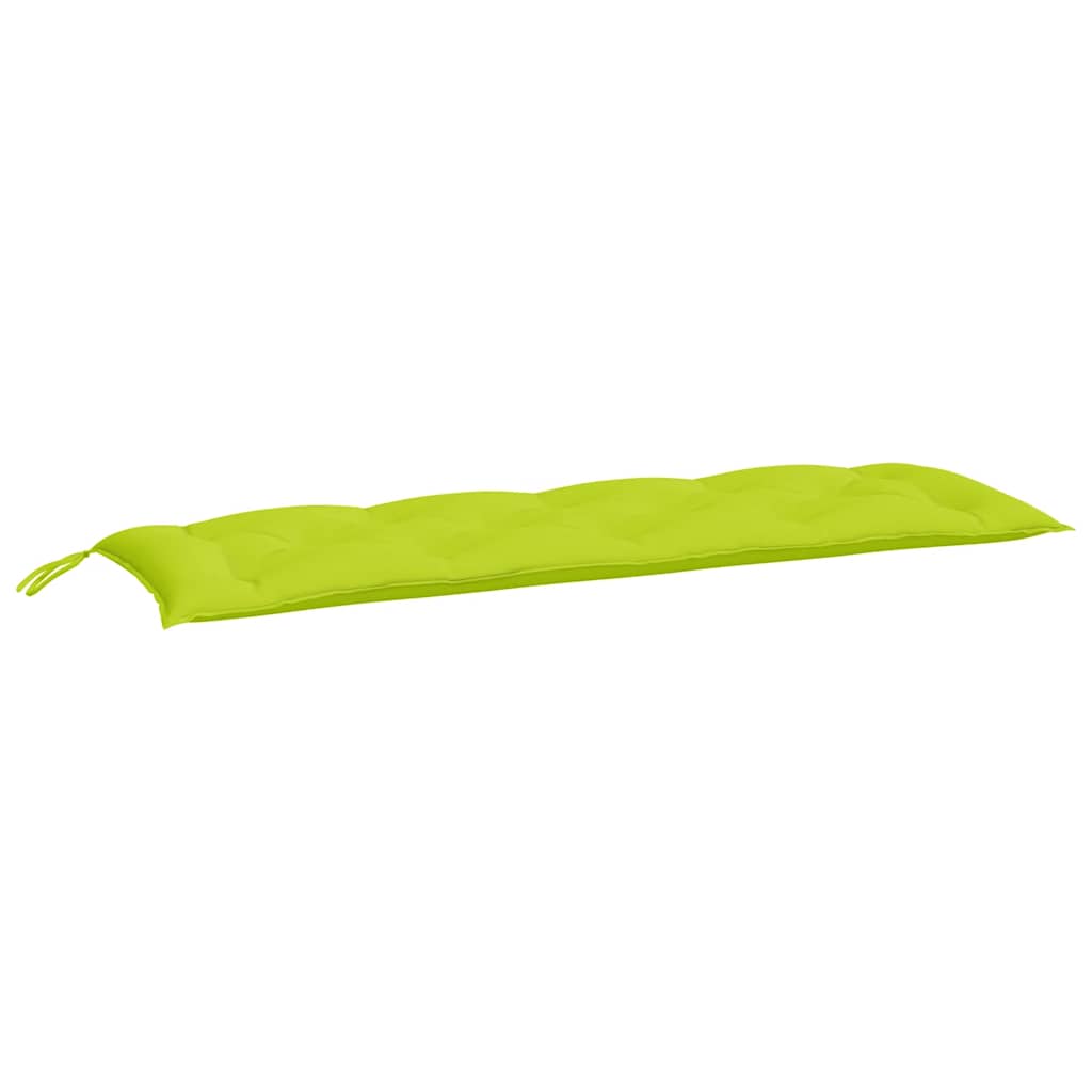 Cuscini per Panca 2 pz Verde Brillante 150x50x7 cm Tessuto Oxford