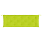 Cuscini per Panca 2 pz Verde Brillante 150x50x7 cm Tessuto Oxford
