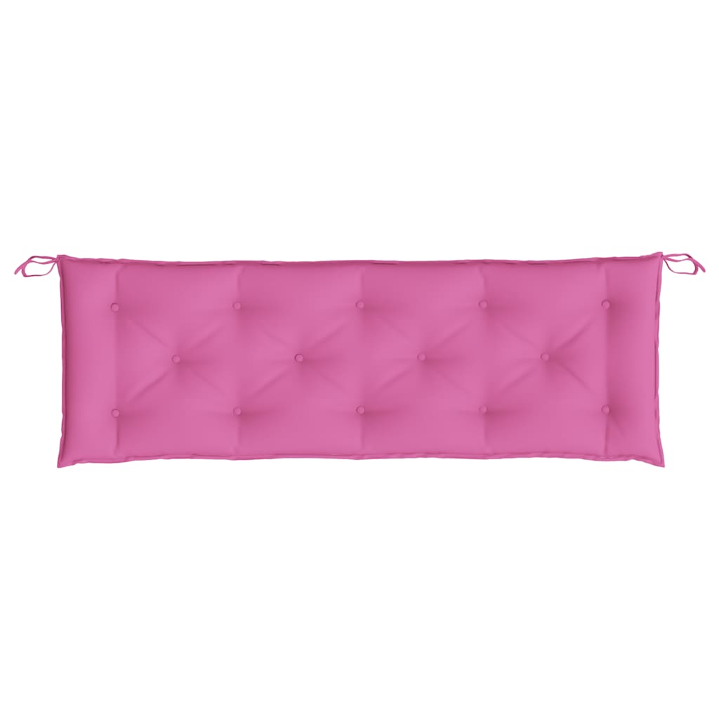 Cuscini per Panca da Giardino 2 pz Rosa 150x50x7 cm in Tessuto