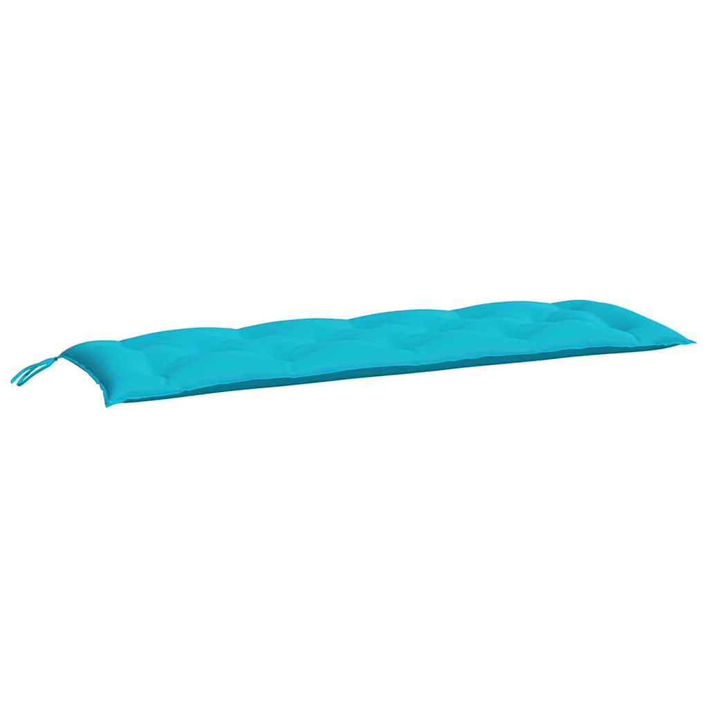 Cuscini per Panca da Giardino 2 pz Turchese 150x50x7 cm Tessuto