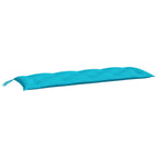 Cuscini per Panca da Giardino 2 pz Turchese 150x50x7 cm Tessuto