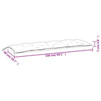 Cuscini per Panca da Giardino 2 pz Turchese 150x50x7 cm Tessuto