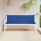 Cuscini per Panca 2 pz Blu 180x50x7 cm in Tessuto Oxford