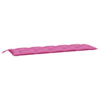 Cuscini per Panca 2 pz Rosa in Tessuto Oxford