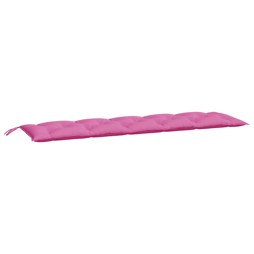 Cuscini per Panca 2 pz Rosa in Tessuto Oxford