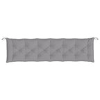 Cuscini per Panca 2 pz Grigi 200x50x7 cm in Tessuto Oxford