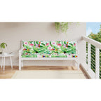 Cuscini Panca da Giardino 2pz Multicolore 200x50x7cm in Tessuto