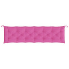 Cuscini per Panca da Giardino 2 pz Rosa 200x50x7 cm in Tessuto
