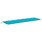 Cuscini per Panca da Giardino 2 pz Turchese 200x50x7 cm Tessuto