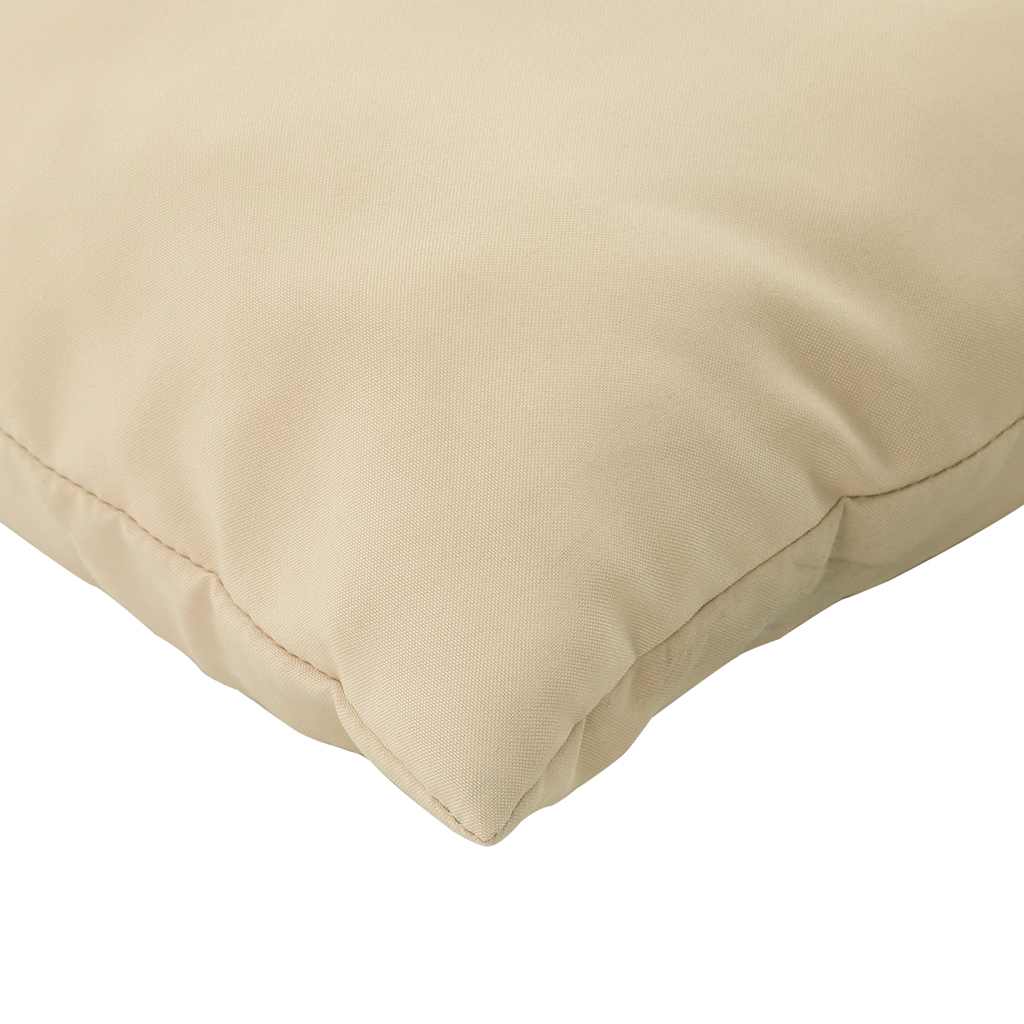 Cuscini per Pallet 2 pz Beige in Tessuto Oxford