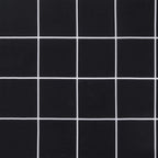 Cuscini per Pallet 2 pz Motivo a Quadri Nero in Tessuto Oxford