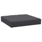 Cuscino per Pallet Antracite 60x60x9,5 cm in Tessuto