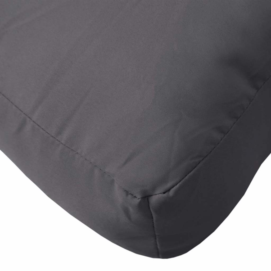 Cuscino per Pallet Antracite 60x60x9,5 cm in Tessuto