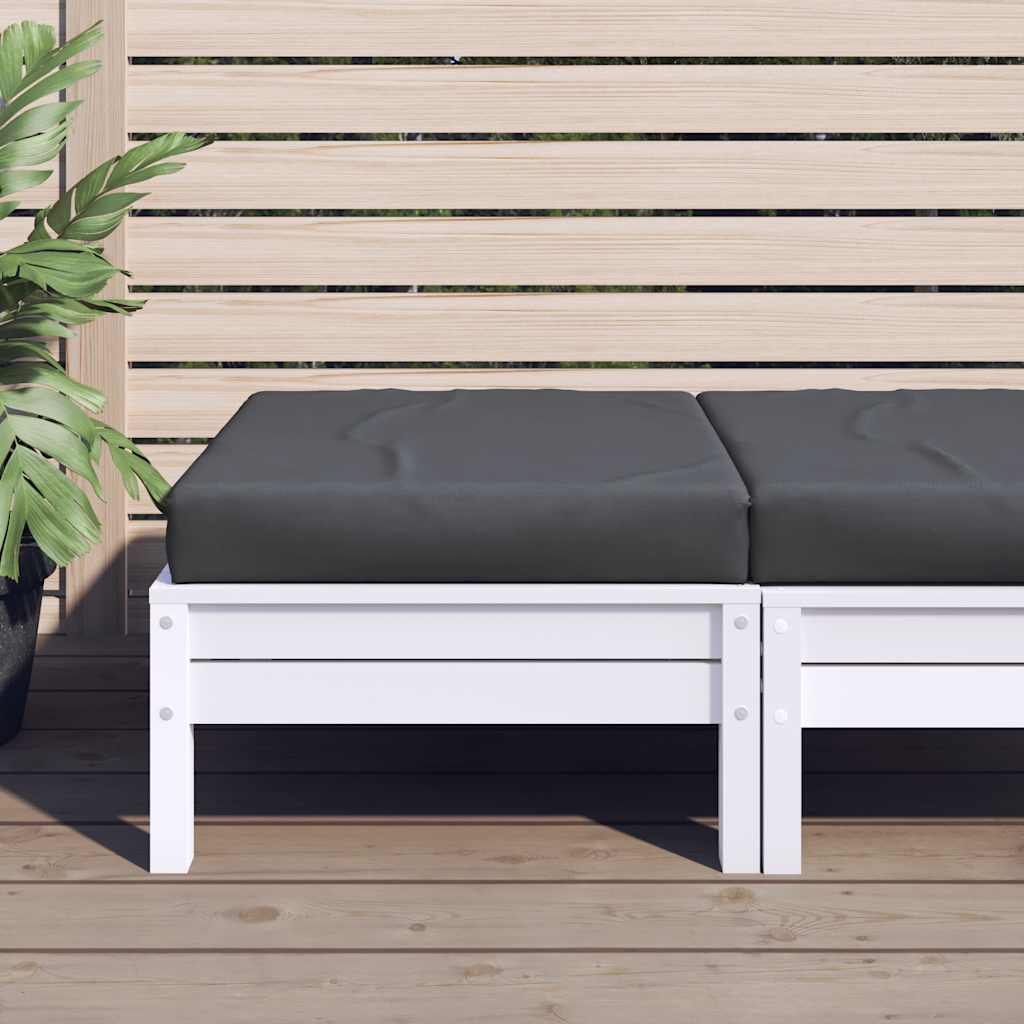 Cuscino per Pallet Antracite 60x60x9,5 cm in Tessuto