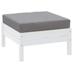 Cuscino per Pallet Grigio 60x60x9,5 cm in Tessuto Oxford