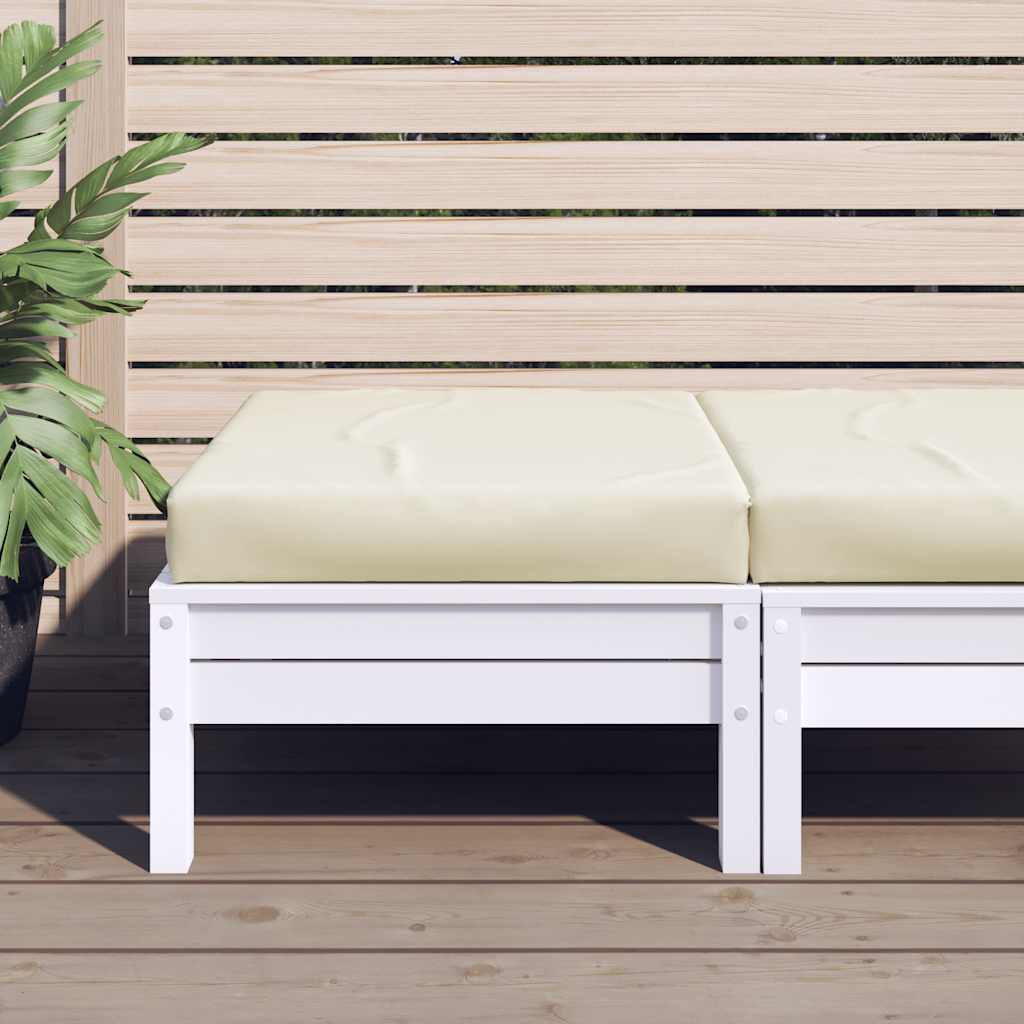 Cuscino per Pallet Crema 60x60x9,5 cm in Tessuto