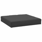 Cuscino per Pallet Nero 60x60x8 cm in Tessuto