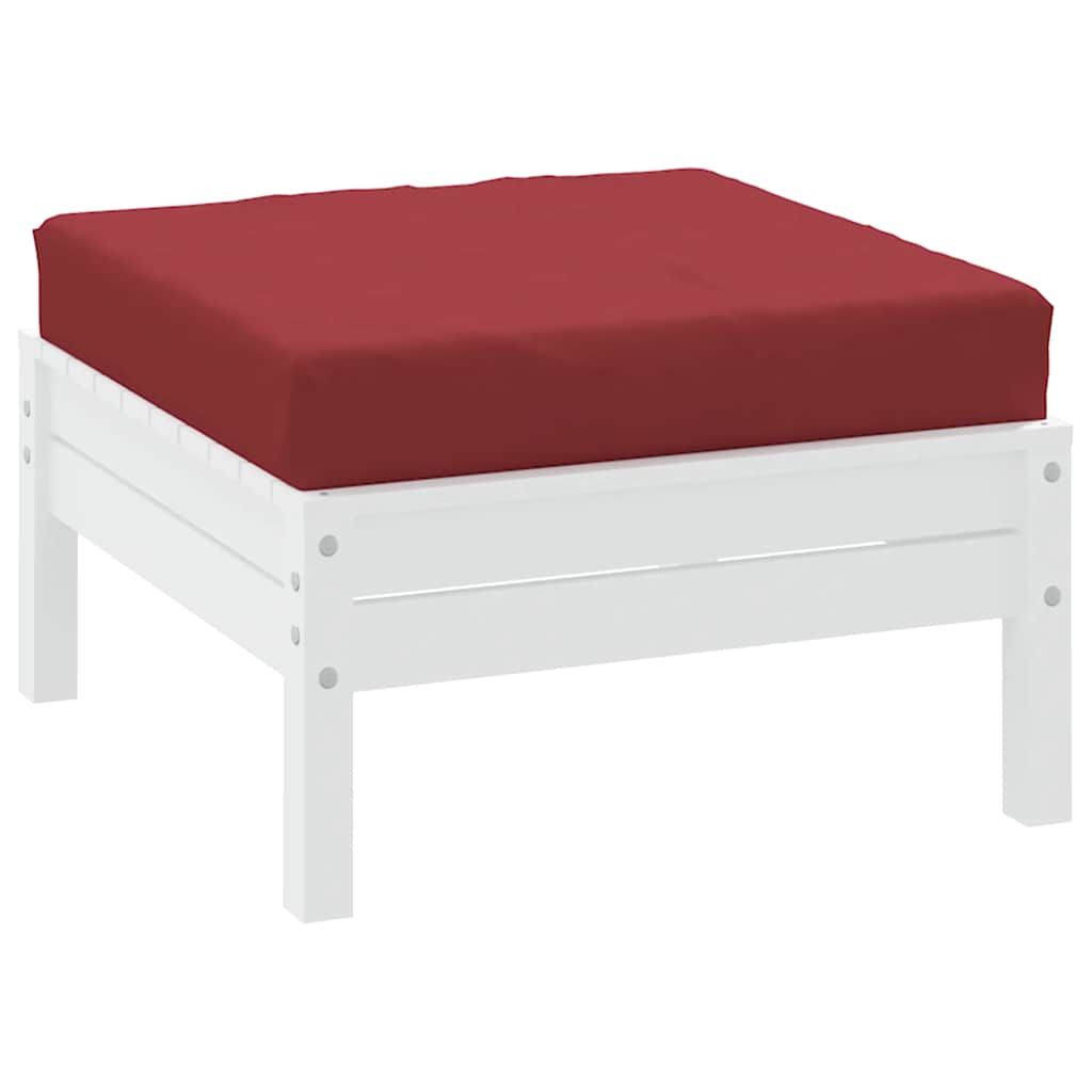 Cuscino per Pallet Rosso Vino 60x60x9,5 cm in Tessuto Oxford