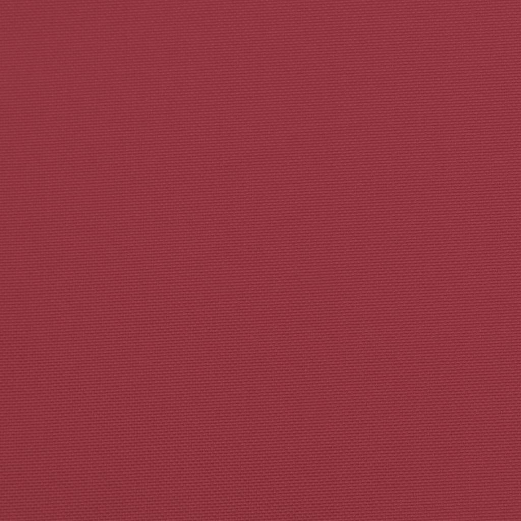 Cuscino per Pallet Rosso Vino 60x60x9,5 cm in Tessuto Oxford
