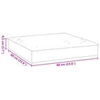 Cuscino per Pallet Rosso Vino 60x60x9,5 cm in Tessuto Oxford